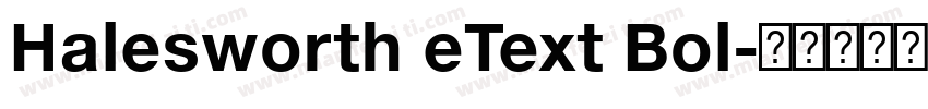 Halesworth eText Bol字体转换